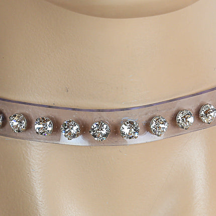 CK247CLR RHINESTONE CLEAR  CHOKER