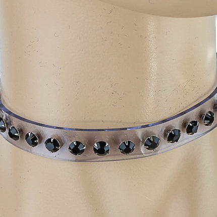 CK247CLR RHINESTONE CLEAR  CHOKER