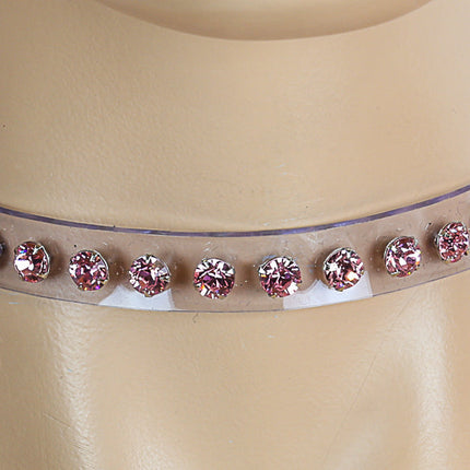 CK247CLR RHINESTONE CLEAR  CHOKER