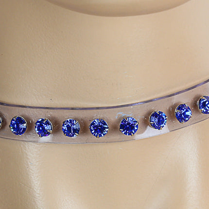 CK247CLR RHINESTONE CLEAR  CHOKER