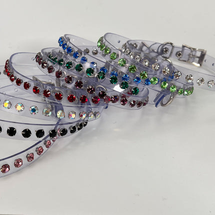 CK247CLR RHINESTONE CLEAR  CHOKER