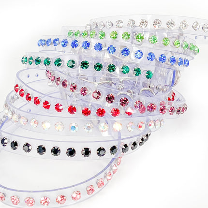 CK247CLR RHINESTONE CLEAR  CHOKER