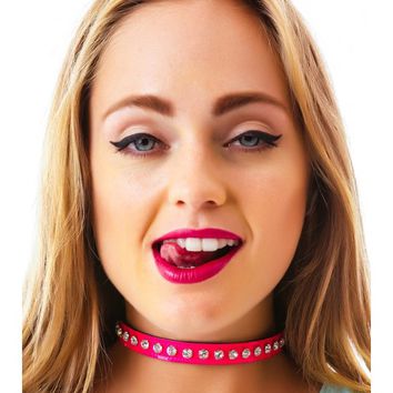CK247 PATENT NEON CRYSTAL RHINESTONE