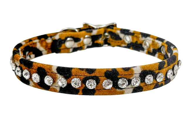 CK247LEOPARD  RHINESTONE CHOKER