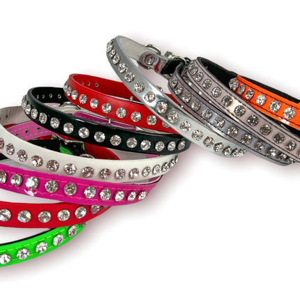 CK247 PATENT NEON CRYSTAL RHINESTONE