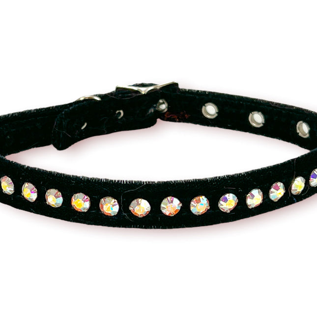 CK247VELVET WITH AURORA BOREALIS  RHINESTONE