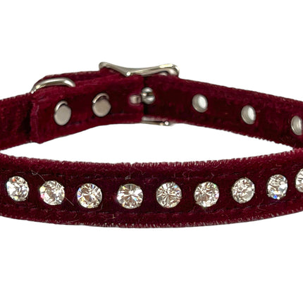 CK247VELVET WITH CRYSTAL RHINESTONE