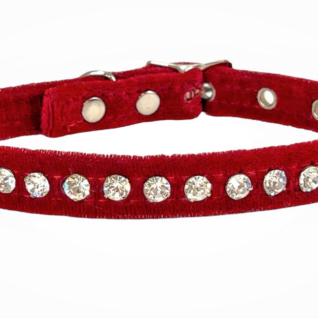 CK247VELVET WITH CRYSTAL RHINESTONE