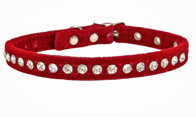 CK247VELVET WITH CRYSTAL RHINESTONE