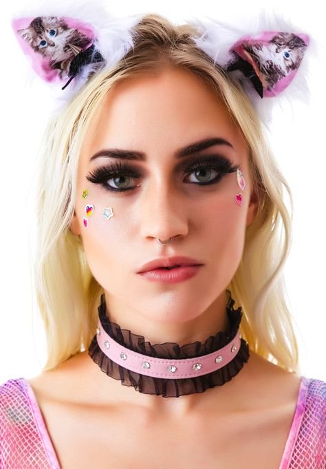 CK256  RHINESTONE PATENT LEATHER CHOKER