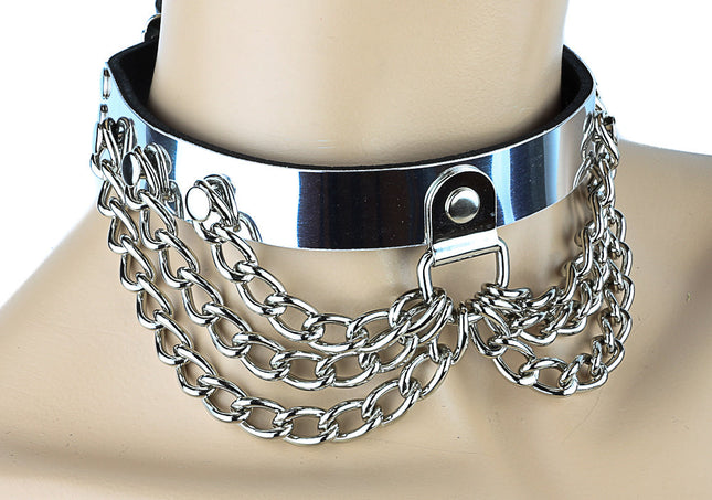 CK289MET 3/4" METAL PLATED CHOKER WITH 3 ROW HANGING