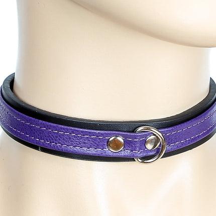 CK294D  D RING 3/4" STRAP FETISH CHOKER
