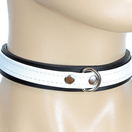 CK294D  D RING 3/4" STRAP FETISH CHOKER
