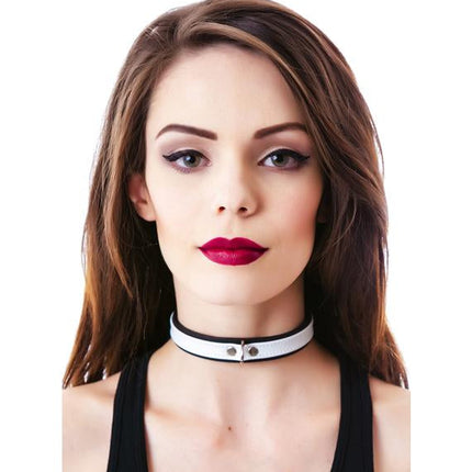 CK294D  D RING 3/4" STRAP FETISH CHOKER