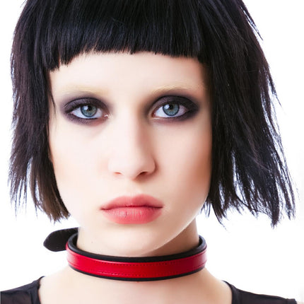 CK294  LEATHER STRAP CHOKER