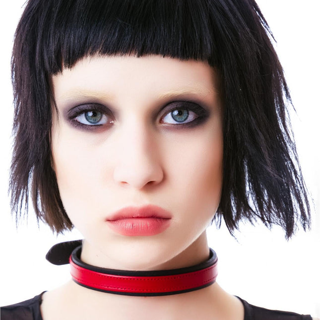 CK294  LEATHER STRAP CHOKER