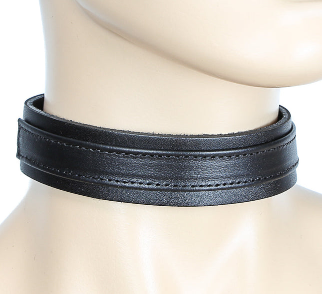 CK296 1 1/8" LEATHER STRAP CHOKER