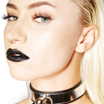 CK298MET  METAL PLATE DOOR KNOCKER BONDAGE CHOKER