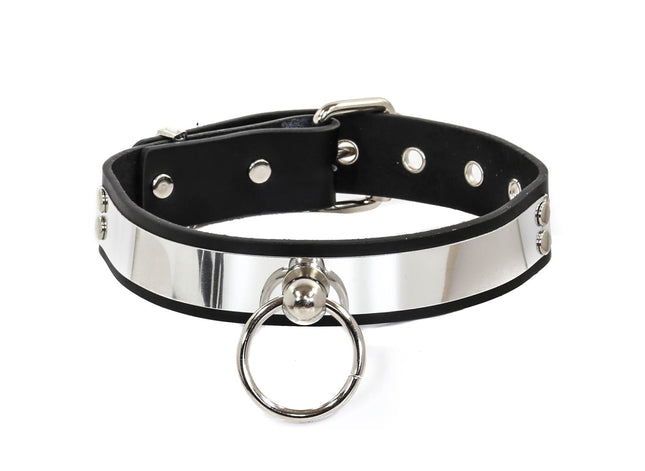 CK298MET  METAL PLATE DOOR KNOCKER BONDAGE CHOKER