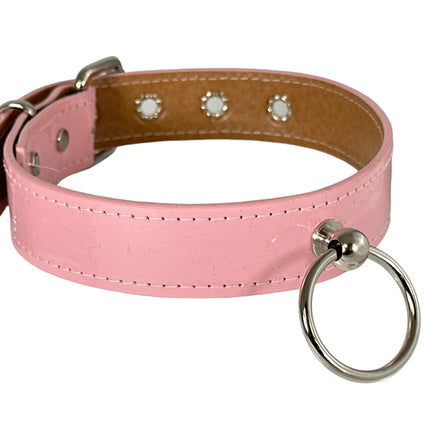 CK298 PATENT NEON WIDE KNOWCKER BONDAGE CHOKER