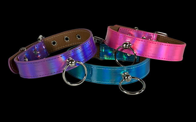 CK298RN  RAINBOW BONDAGE COLLAR