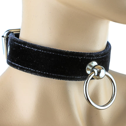 CK298 VELVET KNOCKER CHOKER WIDE
