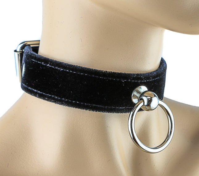 CK298 VELVET KNOCKER CHOKER WIDE