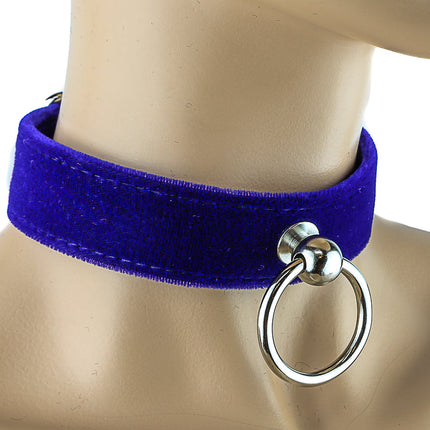 CK298 VELVET KNOCKER CHOKER WIDE