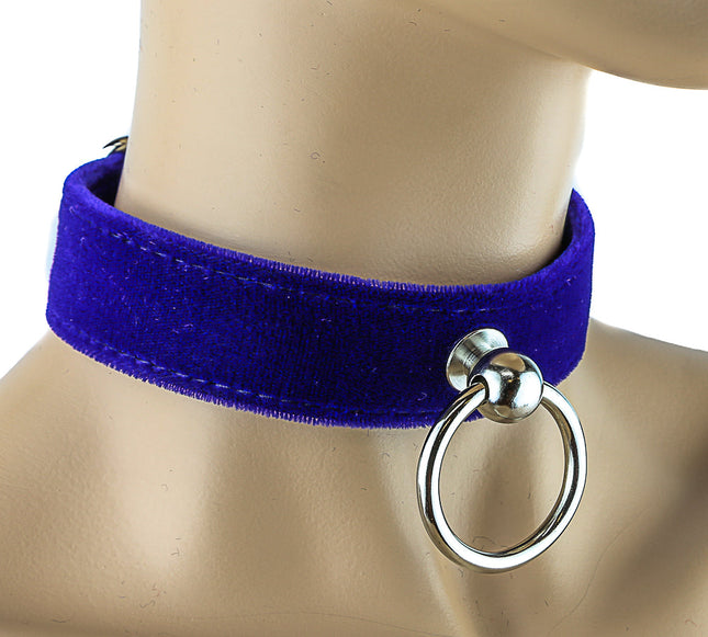 CK298 VELVET KNOCKER CHOKER WIDE