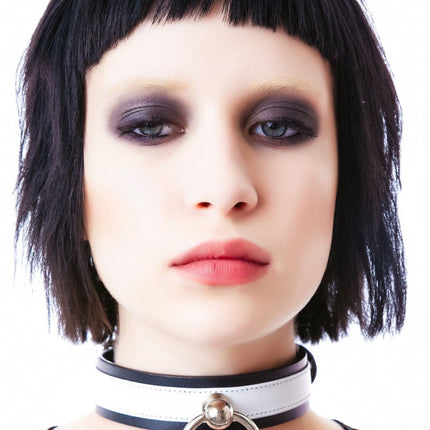 CK299  LEATHER STRAP DOOR KNOCKER BONDAGE CHOKER