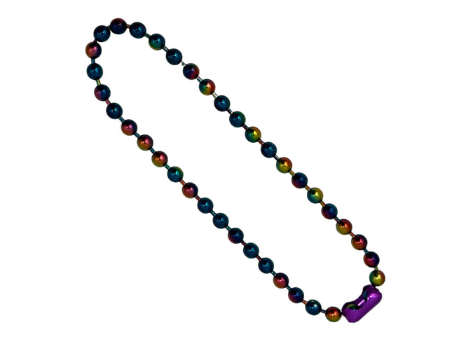 CK982RNB  RAINBOW BALL CHAIN NECKLACE