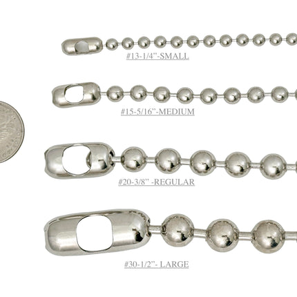 CK982  BALL CHAIN NECKLACES MULTIPLE SIZE