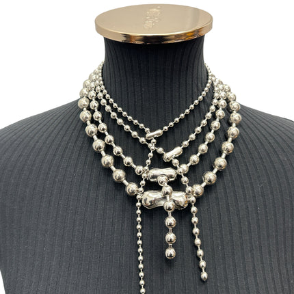 CK982  BALL CHAIN NECKLACES MULTIPLE SIZE