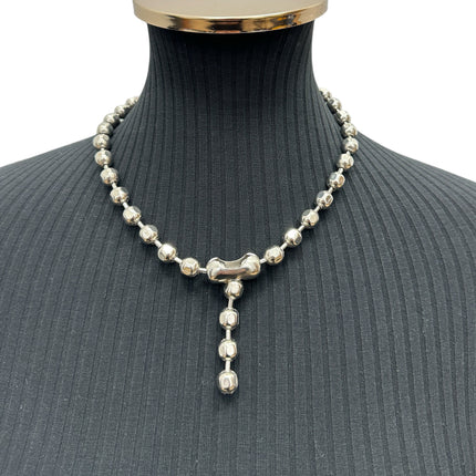 CK982SQ REGULAR SQUARE EDGE BALL CHAIN NECKLACE