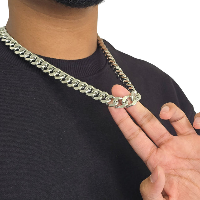 CK991 CUBAN CHAIN NECKLACE HEAVY AND THICK 4MM