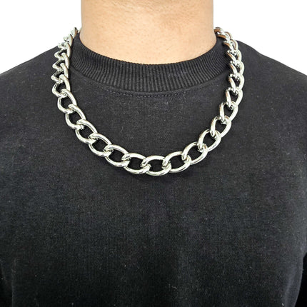 CK992H  VERY HEAVY 6MM STEEL CHAIN NECKLACE