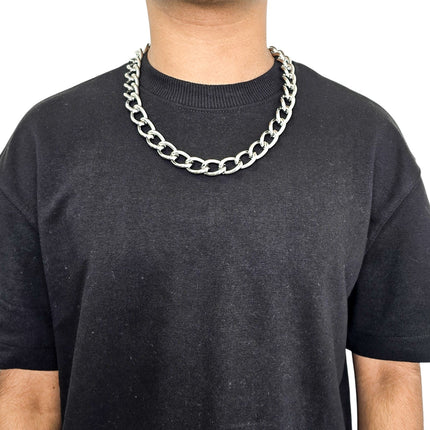 CK992CC HEAVY CHROME CHIAN NECKLACE