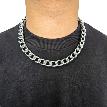 CK992CC HEAVY CHROME CHIAN NECKLACE