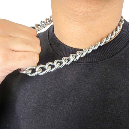 CK992CC HEAVY CHROME CHIAN NECKLACE