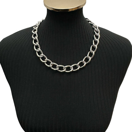 CK992H  VERY HEAVY 6MM STEEL CHAIN NECKLACE