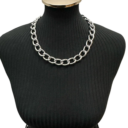 CK992H  VERY HEAVY 6MM STEEL CHAIN NECKLACE