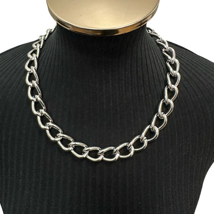 CK992H  VERY HEAVY 6MM STEEL CHAIN NECKLACE