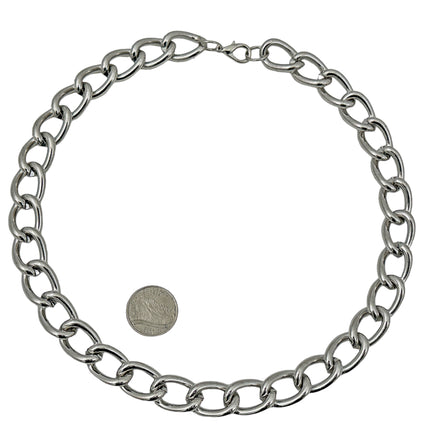 CK992H  VERY HEAVY 6MM STEEL CHAIN NECKLACE