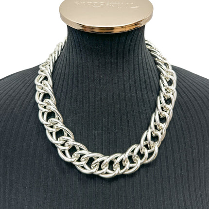 CK992KAL  THICK BUT LIGHT WEIGHT  6MM ALUMINUM CHAIN NECKLACE