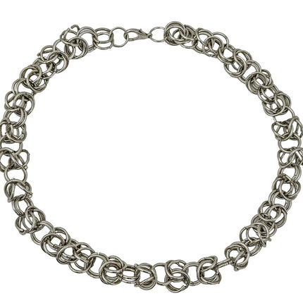 CK992KDR  DOUBLE LINK 1/2 RING CHAIN CHAIN NECKLACE