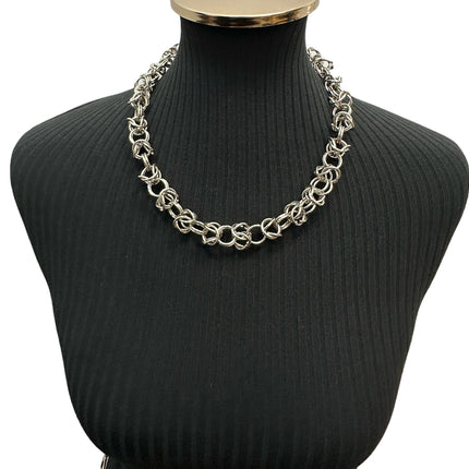 CK992KDR  DOUBLE LINK 1/2 RING CHAIN CHAIN NECKLACE
