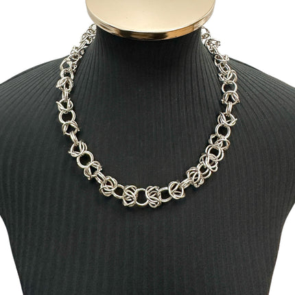 CK992KDR  DOUBLE LINK 1/2 RING CHAIN CHAIN NECKLACE