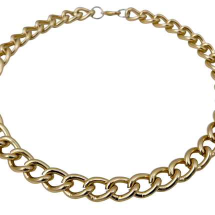 CK992R  REGULAR CHAIN NECKLACE GOLD SILVER & BLACK 20"