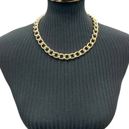 CK992REG-GOLD REGULAR 4MM ALUMINUM  CHAIN NECKLACE