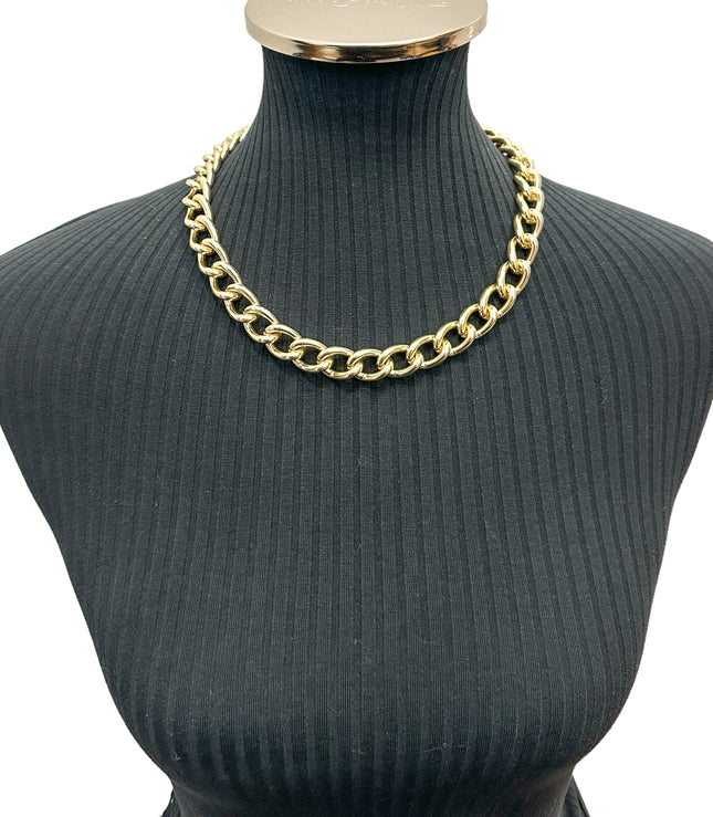 CK992REG-GOLD REGULAR 4MM ALUMINUM  CHAIN NECKLACE